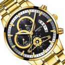 NIBOSI Black Dial Wrist Watch
