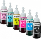 Epson 673 Original 6 Pcs Set Printer Ink Bottle Refill