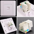 Cat-6 Network Socket Module with Faceplate