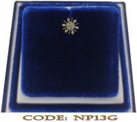 10-Cent Diamond & 250ml 18K Gold Nose Pin