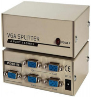 VGA-2004 VGA Splitter Four Ports 200 MHz Simultaneous Video