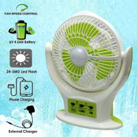 Yajia YJ-5871FU AC/DC Rechargeable Fan with Light