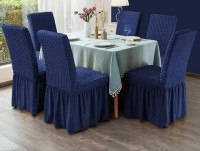 6-Piece Turkish Fabric Chair Cover