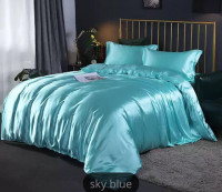 Satin Comfortable Bed Sheet with Pillow Cover