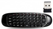 Black Wireless 3-In-1 Air Mouse Remote Keyboard C120