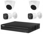 CCTV Package Dahua 4 Channel DVR 4 Pcs Full HD Camera
