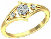Dynamic Design Diamond Finger Ring