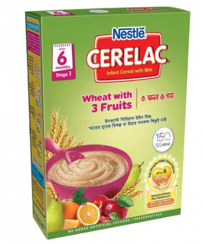 Nestle Cerelac Wheat with 3 Fruits and Milk