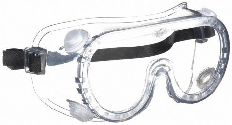 Anti-Fog Polycarbonate Clear Lens Safety Goggles