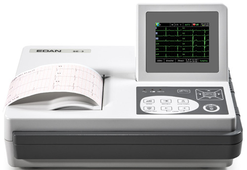 Edan SE-3 Color 3-Channel ECG with Monitor