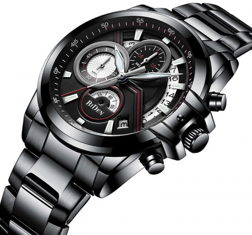 Multifunctional Black Wrist Watch