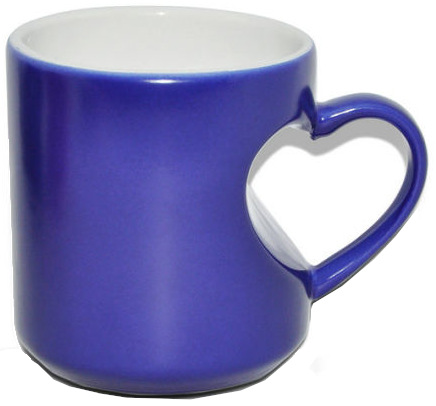Heart Shape Love Magic Heat Press Ceramic Mug
