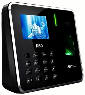 ZKTeco K50A Fingerprint Time Attendance Control with Adapter