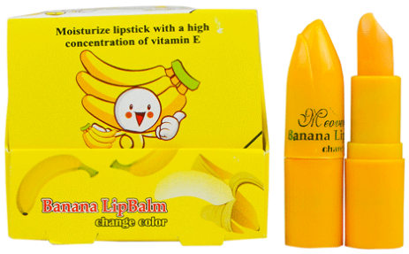 Banana LipBalm Moisturizer Lipstick with Vitamin E