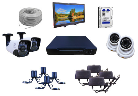 CCTV  Package FVL-845p Camera with 17" Monitor