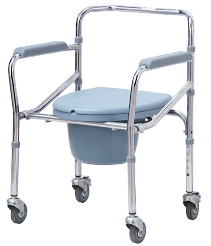 Kaiyang KY696 Chromed Steel Commode Wheelchair