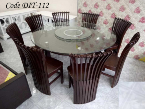 Double Top Round Dining Table In, Round Dining Table Design Bd