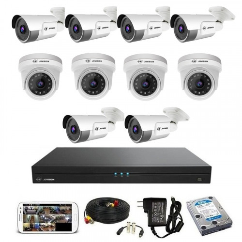 CCTV Package 16-CH DVR with 10-Pcs 2MP IP Camera