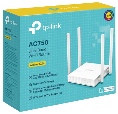 TP-Link Archer C24 AC750 Dual Band WIFI Router