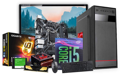 Desktop Computer Core i5 9th Gen 8GB RAM 19" Monitor