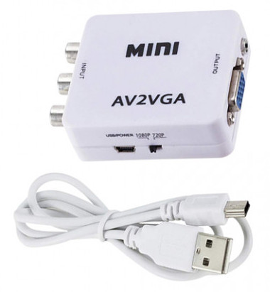 AV to VGA Mini HD Video Converter