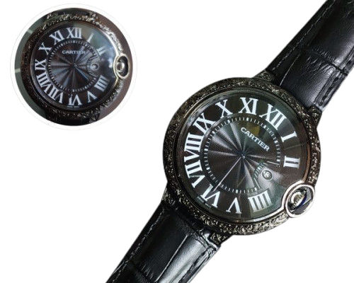 Cartier Ballon Bleu 3001 Black Bezel Watch