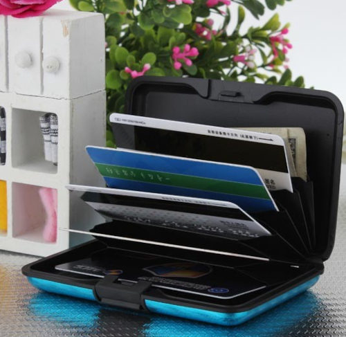 Smart Card Lock Wallet Zippered Security Compartment