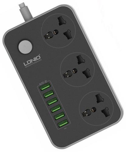 Ldnio SC3604 3-Power Socket Multi Plug with 6-USB Port Price in Bangladesh