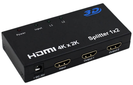 2-Port HDMI 4K & 3D Supported Splitter