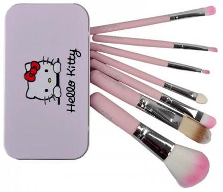 Hello Kitty 7 Piece Mini Makeup Brush Set