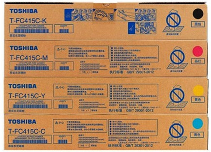 Toshiba T-FC415C-C Original Color Toner Set