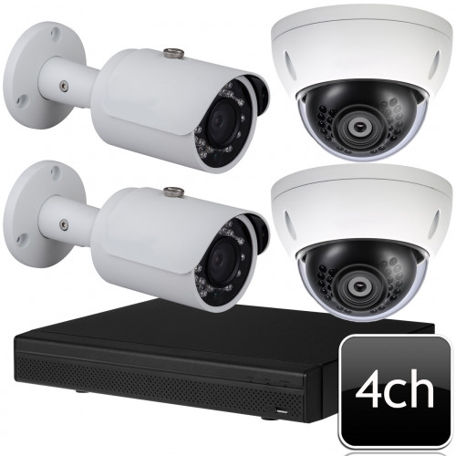 CCTV Package 4-CH Dahua XVR 4-Pcs 5MP Camera 500GB HDD