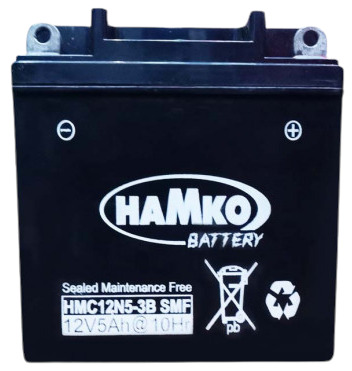 Hamko 12V 5AH Motorcycle Battery