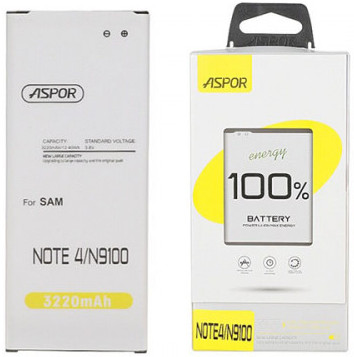 Aspor N9100 Battery for Samsung Note 4