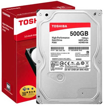 Toshiba Internal Hard Drive 500GB 7200 RPM 16MP Cache