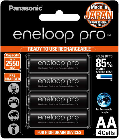 Panasonic Eneloop Pro BK-3HCCA4BA 4-Cell AA Battery