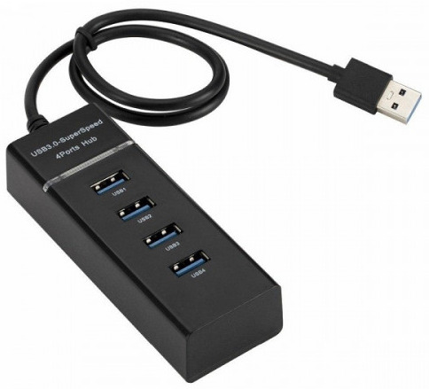 USB3.0 SuperSpeed 4-Port Hub with LED Indication