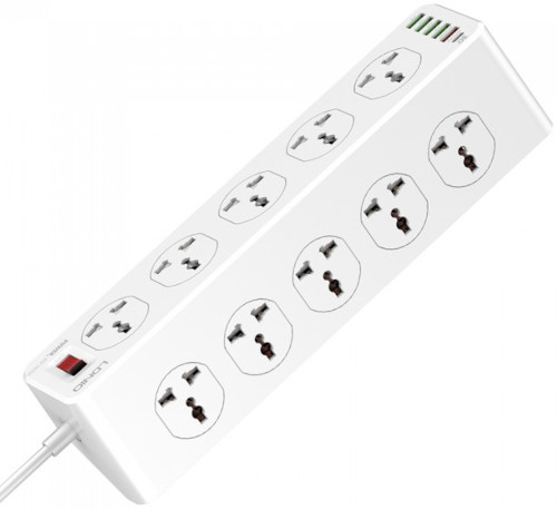 Ldnio SC10610 10 Outlet Socket & 6 USB Port Multi-Plug Price in Bangladesh
