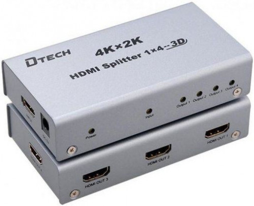 Dtech DT-7144 4K 1 to 4 HDMI Splitter
