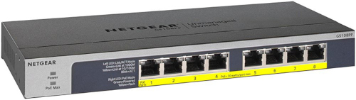 Netgear GS108PP 8-PoE+ Gigabit Ethernet Switch