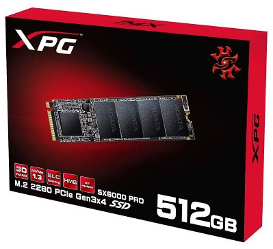 AData XPG SX6000 Pro M.2 512GB PCIe SSD