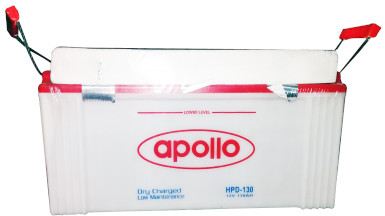 Apollo HPD-130 Dry Charged Battery