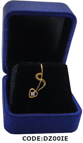12-Cent Diamond & 500 ml 18K Gold Necklace Pendant