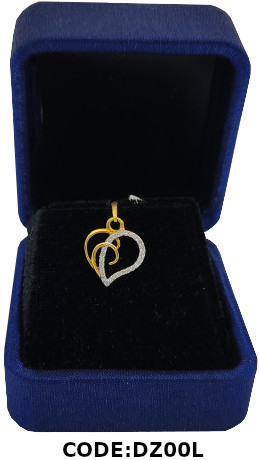 14-Cent Diamond & 500ml 18K Gold Necklace Pendant
