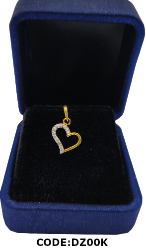 Heart Design Diamond Necklace Pendant