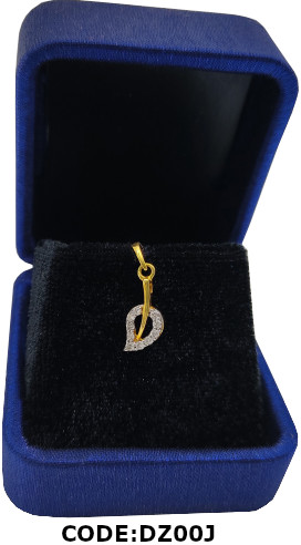 Leaf Design Diamond Necklace Pendant