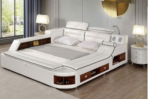 Modern Artificial Leather Bed JF0326