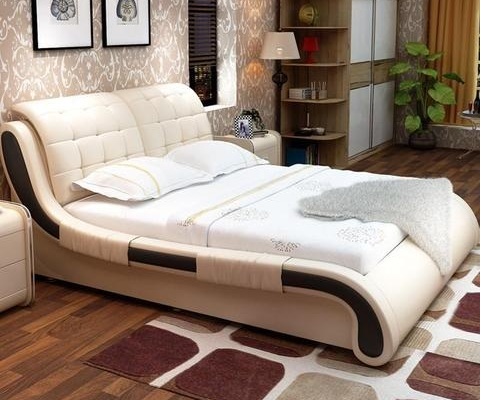 Stylish Sampian Color Double Bed JF0103