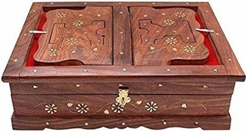 Kashmiri Wooden Rehal with Stylish Box Design