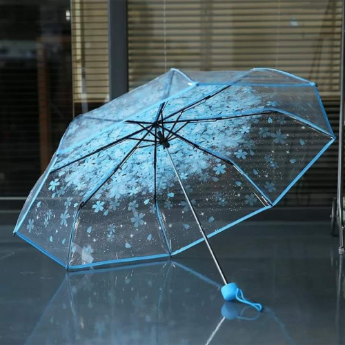 Transparent 3-Folding Umbrella